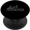 Books Cats Coffee Bookworm Reading Line Cat Coffee Reading Libri Bibliophile Reader Book Lover PopSockets PopGrip Adesivo