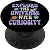 Space Exploration Celestial Fun Kids' St Astronomia per bambini Divertimento Spazio Apprendimento Pianeti Educazione delle stelle PopSockets PopGrip Adesivo