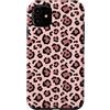 Y2K Wild Animal Retro Patterns Custodia per iPhone 11 Rosa Nero Leopard Spot Pattern Retro Carino Estetica