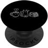 Books Cats Coffee Bookworm Reading Line Cat Coffee Books Lettura Amante Lettore Bibliofilo Bibliotecario PopSockets PopGrip Adesivo