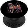 Funny Pug Lover Gifts Accessories & Stuf Pug Dog colorato floreale farfalla fiori botanici PopSockets PopGrip Adesivo