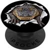 4AlligatorLovers Alligatore divertente che sbircia carino zoo amante degli animali PopSockets PopGrip Adesivo