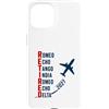Departure Days Aviation Retirement Custodia per iPhone 15 Ritirato 2027 Alfabeto fonetico Pilota di aeroplano Pensionamento