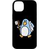 MathWare Custodia per iPhone 14 Plus Freedo Penguin LINUX-LIBRE Linux OS Informatica Geek