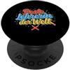 Grundschule Ritual Beste Lehrerin der Welt Grundschule Ritual DE PopSockets PopGrip Adesivo