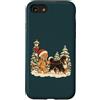 Christmas Season Custodia per iPhone SE (2020) / 7/8 Passeggiata natalizia di pan di zenzero di razza alpina bernese