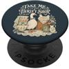 Thrift Store Findin Portami al negozio dell'usato Cottagecore di pollo d'oca PopSockets PopGrip Adesivo