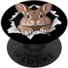 4BunnyLovers Divertente coniglietto che sbircia carino zoo amante degli animali PopSockets PopGrip Adesivo