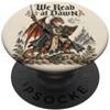 We Read At Dawn Fantasy Dragon Reader Lettura gotica per amanti dei libri PopSockets PopGrip Adesivo