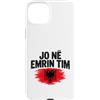 Kosovo UÇK Protest Designs Custodia per iPhone 15 Plus Jo Në Emrin Tim UÇK Protesta Bandiera Albanese del Kosovo