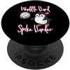 Elevate Your Cute Volleyball Court Skill Waddle Hard Spike Harder Penguin Player Serve Animal Lover PopSockets PopGrip Adesivo
