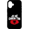 Kosovo UÇK Protest Designs Custodia per iPhone 16 Jo Në Emrin Tim UÇK Protesta Bandiera Albanese del Kosovo