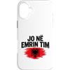 Kosovo UÇK Protest Designs Custodia per iPhone 16 Plus Jo Në Emrin Tim UÇK Protesta Bandiera Albanese del Kosovo