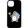 MathWare Custodia per iPhone 15 Plus Freedo Penguin LINUX-LIBRE Linux OS Informatica Geek