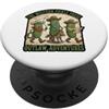 Lakelandwholesale1 Shirt Company Grafica da cowboy di The Western Pickle Posse Outlaw Adventures PopSockets PopGrip Adesivo