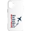 Departure Days Aviation Retirement Custodia per iPhone 16 Plus Ritirato 2027 Alfabeto fonetico Pilota di aeroplano Pensionamento
