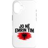 Kosovo UÇK Protest Designs Custodia per iPhone 16 Jo Në Emrin Tim UÇK Protesta Bandiera Albanese del Kosovo