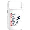 Departure Days Aviation Retirement Custodia per iPhone 17 Pro Ritirato 2027 Alfabeto fonetico Pilota di aeroplano Pensionamento