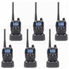 PNI Kit di 6 stazioni radio portatili PNI PMR R45 PRO 446 MHz, 0,5 W, 99 canali programmabili, 16 PMR e 38 CTCSS e 104 toni DCS, 5 livelli Squelch, VOX, TOT, BCL, Scan, Roger Beep