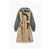 Desigual, Parka combinata, Marrone, L