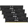 Kingston Ram DIMM DDR5 128GB Kingston 6400Mhz CL32 1.4V Nero 4pz [KF564R32RBE2K4-128]