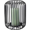Villeroy & Boch - Christmas Chic Lanterna portacandela Nera, Decorazione Natalizia Moderna, addobbo Elegante, Metallo