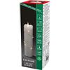 Konstsmide Candela a LED in vera cera bianca, con fiamma 3D e filo argentato, timer 4h/8h, 1 diodo bianco caldo/9 LED, funzionamento a batteria, interno 0,3 W, batteria: 2 batterie AA 1,5 V (esclusa)