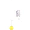 HOIXZCS Allenatore di Pratica di Pickleball Leggero | adulti con 40 buche, palline da pickleball, ausilio per l'allenamento all'aperto, 40 buche, palla per autoapprendimento,
