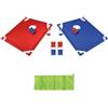 RCULWPLP 2 Pezzi Set Cornhole in ssuto con Struttura in PVC Trasportabile Tavola da Lancio con Sacchetti to Gioco da Esrno Tavola e Foro Centrale