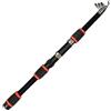 rockible Canna da Pesca Telescopica Compatta Canna da Pesca in Vetroresina Portatile per Viaggi