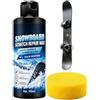 Peufcmi Sciolina da Snowboard 100 ml Lucidante Tavola Rimozione Graffi con Spugna | Sciolina per Sci Per Donne Uomini Principianti Pratica Allenamento Sport all'Aperto e al Chiuso e Manutenzione