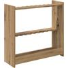 generic Supporto per stecca da biliardo, in legno, 60 x 20 x 57 cm | Autoportante, per interni, costruzione robusta, spazio per più stecche, facile da montare, design moderno