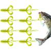 Generico Artificiali Morbidi da Pesca 8 Pezzi Di Esca Gamberetto Fluorescente | Esche Morbide per Mare Profondo Per Bass Crappie Torrente Lago Fiume Bacino Stagno Lungo