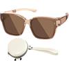 Generic Occhiali da sole sopra il vetro - Occhiali da sole da donna eleganti e | Occhiali da sole pieghevoli con protezione UV per guida, sport, viaggi, ciclismo, escursionismo, pesca, spiaggia