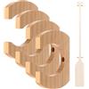 IGTOPS Supporto per paddle in legno, 4 pezzi, in legno, resistente, per canottaggio, per kayaks Sup Canoe, drago, paddle
