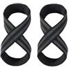 YXINAER Polsiere Cinghie da polso for sollevamento pesi Deadlift | Power Lifters Allenamento Pull-up Barra Orizzontale Palestra Fitness