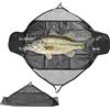 Gusmigus Tappetino da Sgancio con Metro a Nastro 120x65 cm Tappetino Pesca | Tappetino Atterraggio Pieghevole PVC Borsa Impermeabile con Maniglie per Carpe Persici e Pesci Gatto