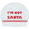 Swimxwin Cuffia da Piscina in Silicone I'm Not Santa | Comoda e Resistente | Divertente cuffia da nuoto da donna, originale, allenamento intensivo, sport acquatici, acque aperte, aquagym, master club
