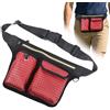 Generisch Marsupio da golf, borsa traspirante con più scomparti per palline | Marsupio da golf traspirante, scomparti multipli, cintura regolabile, pratico supporto per marcatori e tè