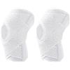 Zhdbchyuu Ginocchiera Tessuto Leggero Traspirante Bianco | Realizzato in tessuto leggero e traspirante che allontana l'umidità e mantiene la pelle asciutta.