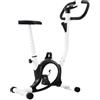 KFPOERTFGD Cyclette con trasmissione a cinghia, ruota fitness, display LCD | Design salvaspazio, sella regolabile verticalmente, pedali antiscivolo