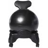 Generic Balance Ball Chair con schienale for la correzione della postura | Sedia ergonomica con palla for esercizi dinamici, capacità di peso di 250 kg, palla staccabile