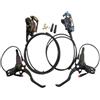 Generic Freno idraulico con interruzione del freno E-Bike E500 | Tubo flessibile con presa impermeabile a 2 pin Freno a disco bici anteriore 1000 mm / posteriore 1850 mm