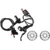 Generic Freno a disco idraulico for mountain bike MT200 MT201 M315 | Freni MT200 Leva in acciaio a 2 pistoncini e 3 dita BL-MT200