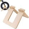 Generisch Supporto di parcheggio in legno per ruote e carrelle, stabile da | Elegante telaio in legno per parcheggiare in modo sicuro biciclette e piccole biciclette all'interno