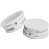 Besttoolifes Per tavola da surf Guinzaglio 3,2 centimetri ABS Nero Bianco 2-Pack per | Design a coppa rotonda, vestibilità sicura della gamba, impedisce l'ingresso dell'acqua, per plastica resistente