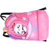Abaodam Borsa Nuoto Rosa con Scomparto Scarpe, Poliestere Leggero | Doppio Spallaccio Regolabile, Chiusura a Cordino, Separazione Asciutto Bagnato, per Piscina e Sport
