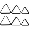 Vaguelly 6 Pezzi Triangolo da Biliardo, 25 32 38mm, Plastico Nero | Mini Tavoli e Snooker, Montaggio Rapido delle Palle, per Principianti e Ricreazione Scolastica