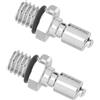 OKUMEYR Adattatore per Immersioni Subacquee 2 Pezzi 8/3-16 | Ottone Argento, Resistente alla Corrosione, per Cilindri Subacquei e Tenuta O-ring, Portatile e Leggero