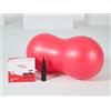 moves STRETCHING LIMITS Mambo Max Peanut Ball 50x100cm Antiscoppio | Palla da ginnastica a forma di arachidi, maggiore stabilità laterale per fitness, equilibrio e allenamento, pompa inclusa